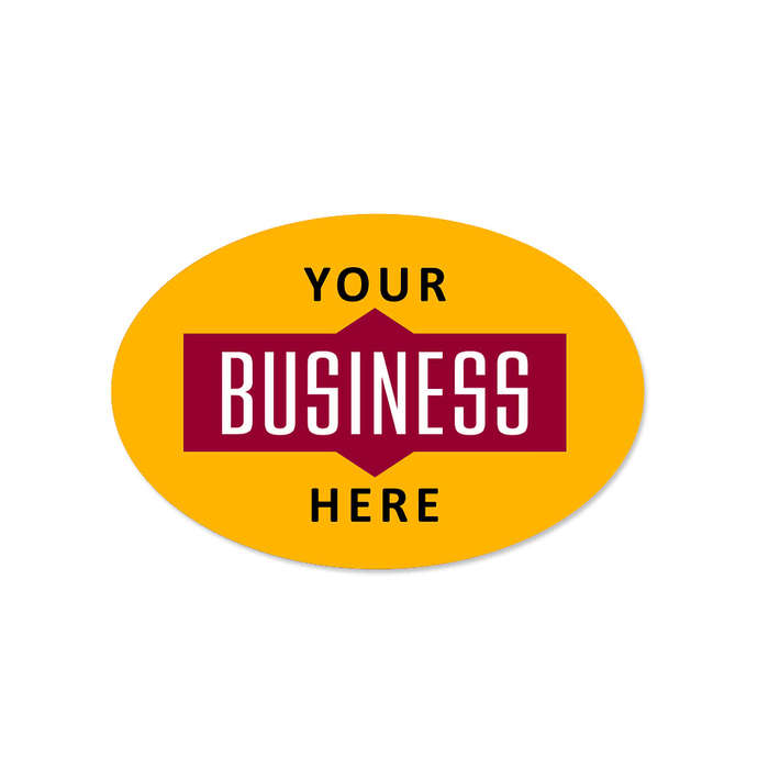 Oval Sticker
