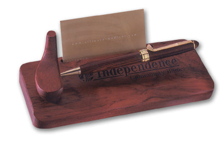 *CLOSE-OUT* Intrigue Golf Design Floating Pen Desk Card Holder
