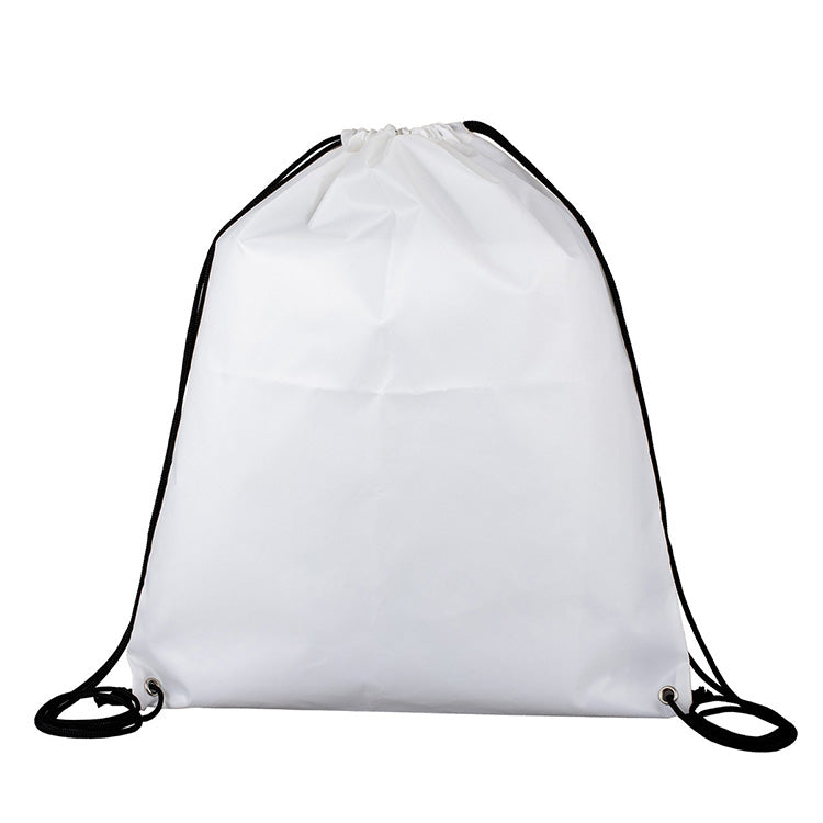 "LASSEN" 14" W x 17" H Recycled RPET Full Color Import 210D RPET Drawstring Cinch Pack Backpack