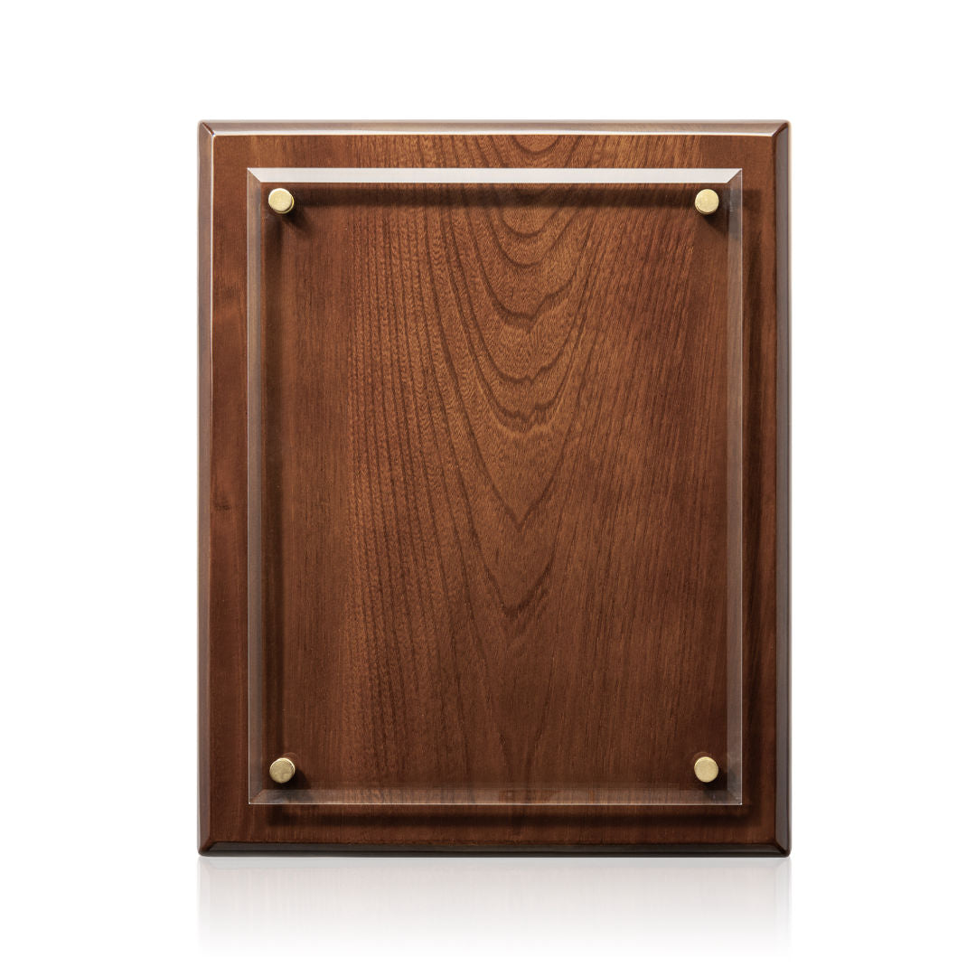 Caledon Plaque - Walnut/Gold