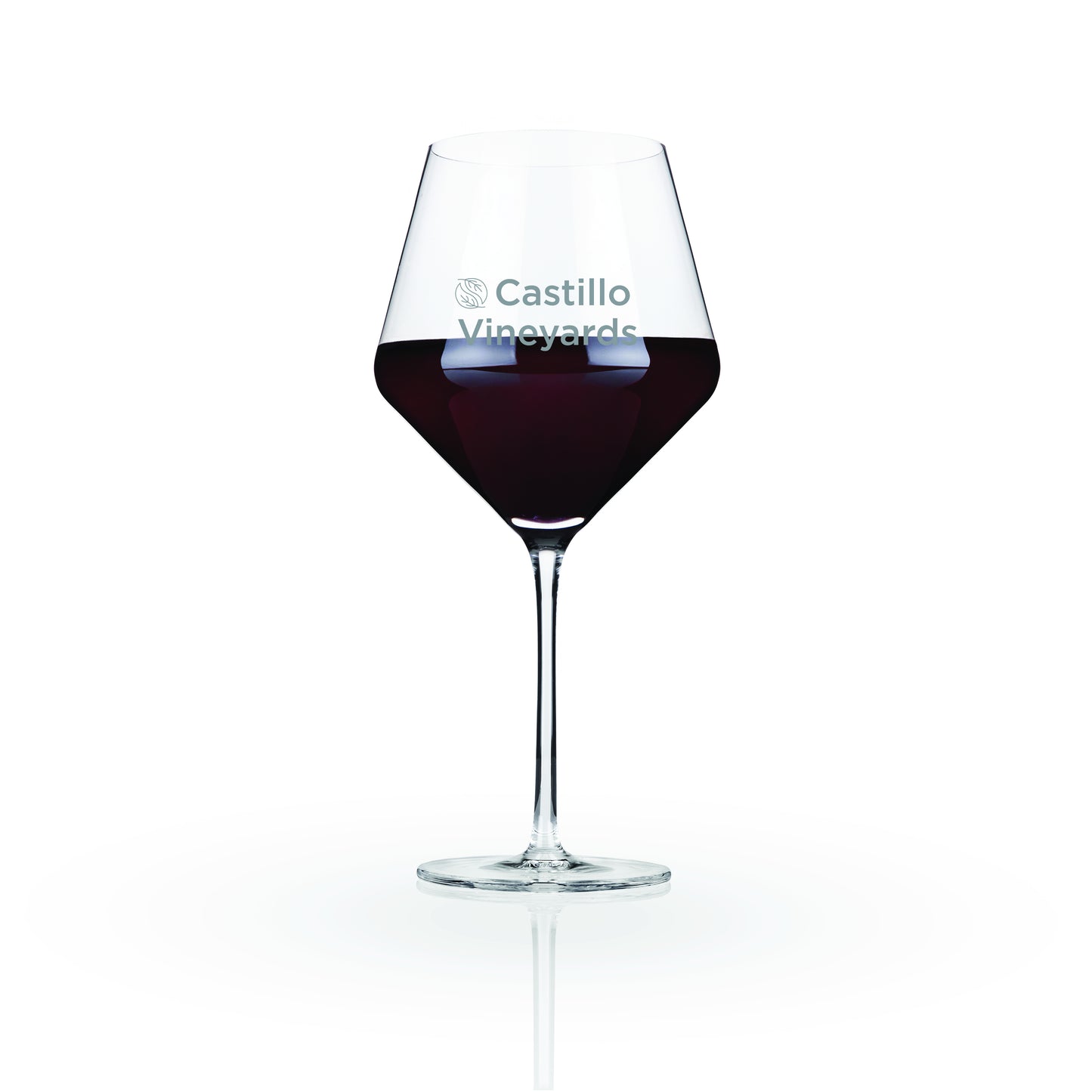 Viski® Raye Angled Crystal Burgundy Glass