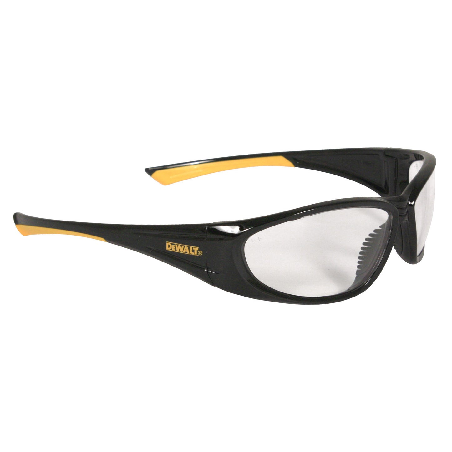 DPG98 Gable™ Protective Eyewear - Black/Yellow Frame - Clear Lens
