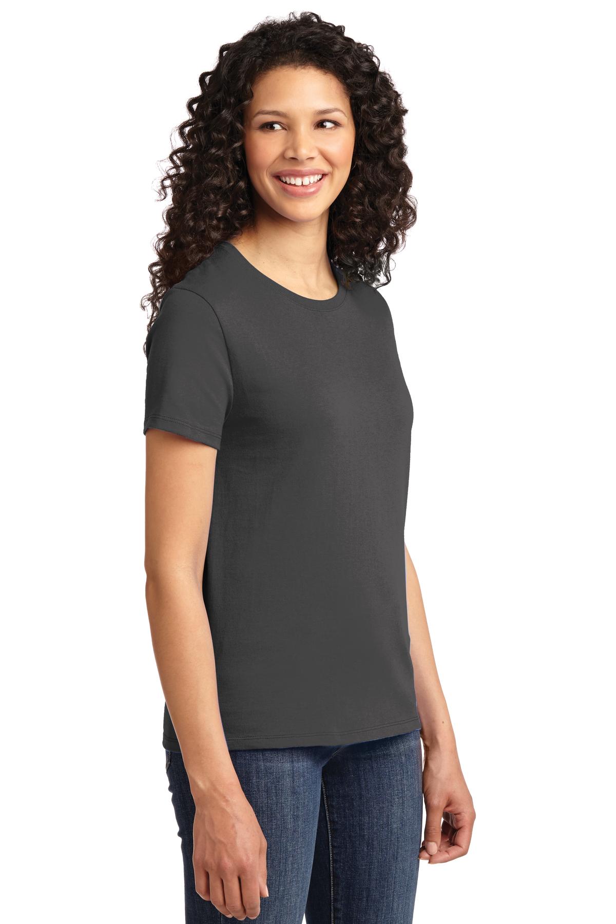 Charcoal Port & Company Women's Essential Tee. LPC61