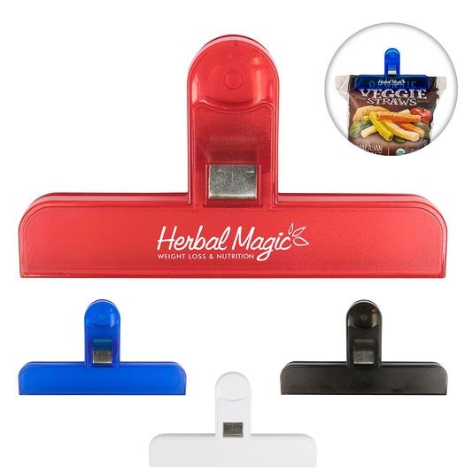 Blue Translucent Chip And Snack Bag Clip