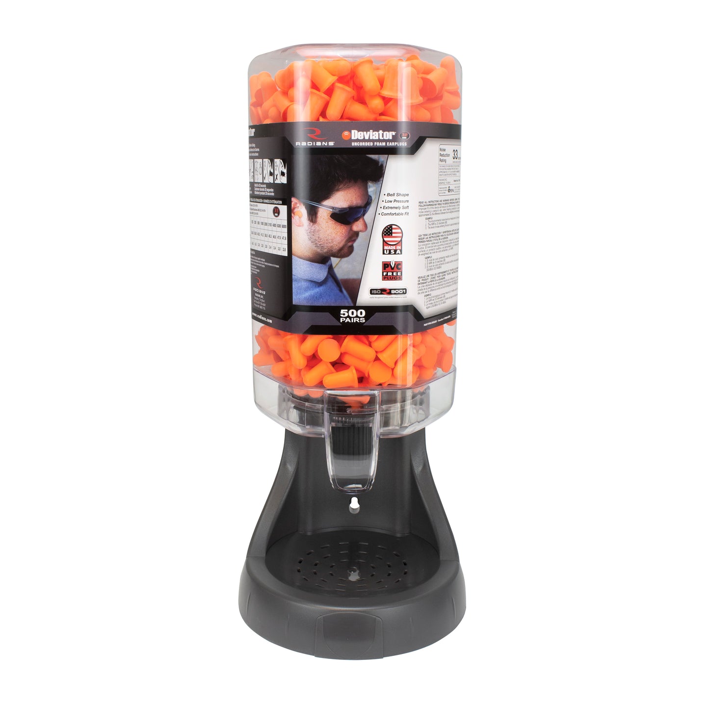 Refillable Dispenser with Deviator™ FP80 Plugs - 500 Pair