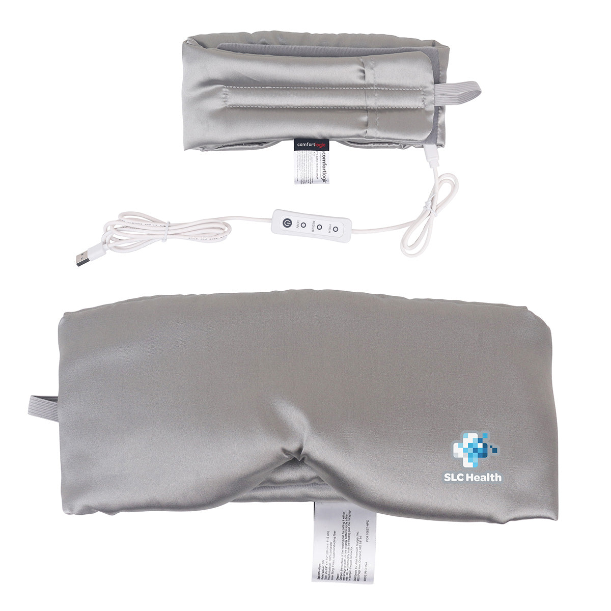 Gray Comfort Logic™ Eye Mask Heating Wrap