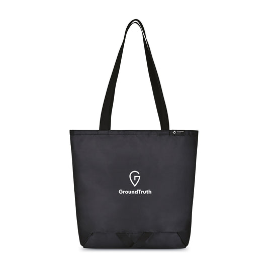 Black Renew rPET Packable Shopper