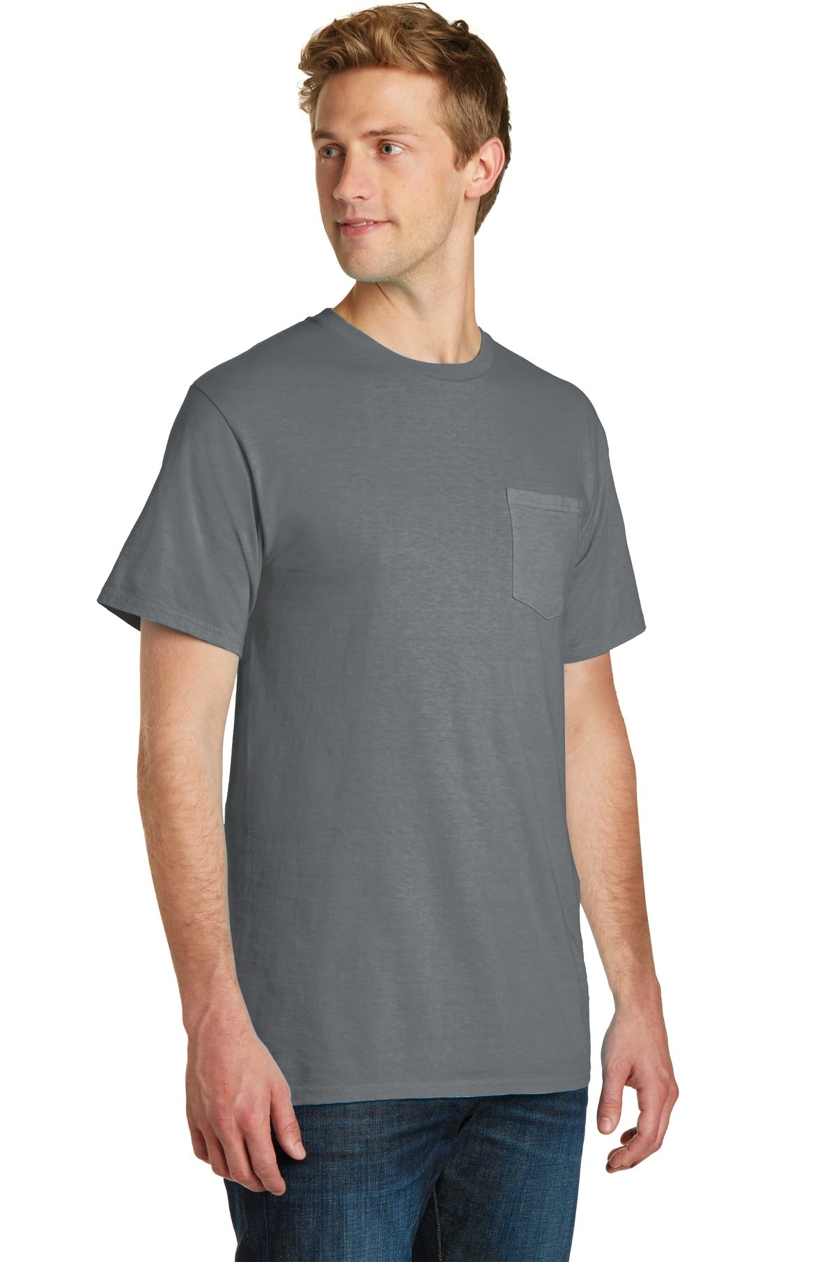 Coal Port & Company Beach Wash Garment-Dyed Pocket Tee. PC099P