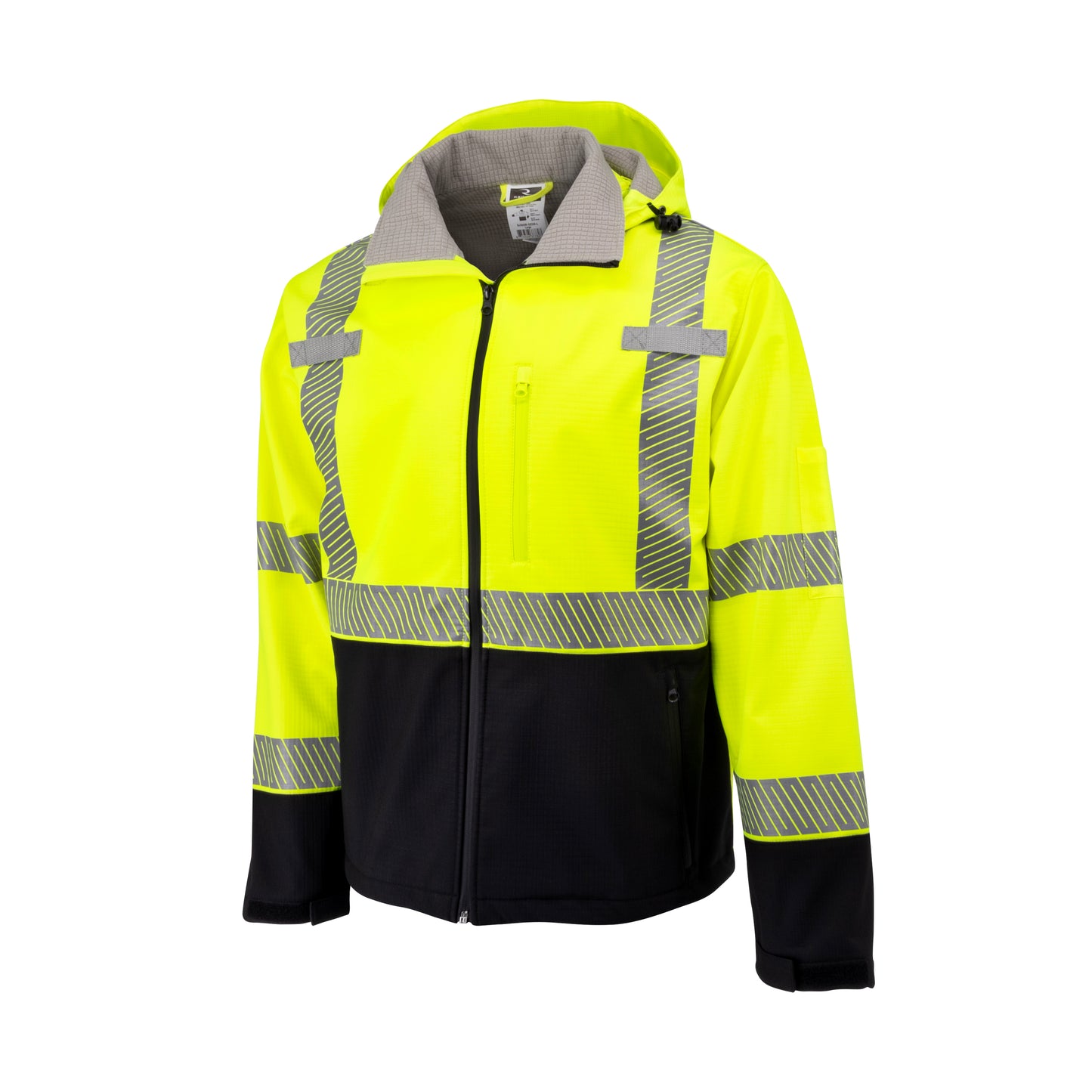 SJ322B Type R Class 3 Softshell Ripstop Jacket - Hi-Vis Green - Size XL