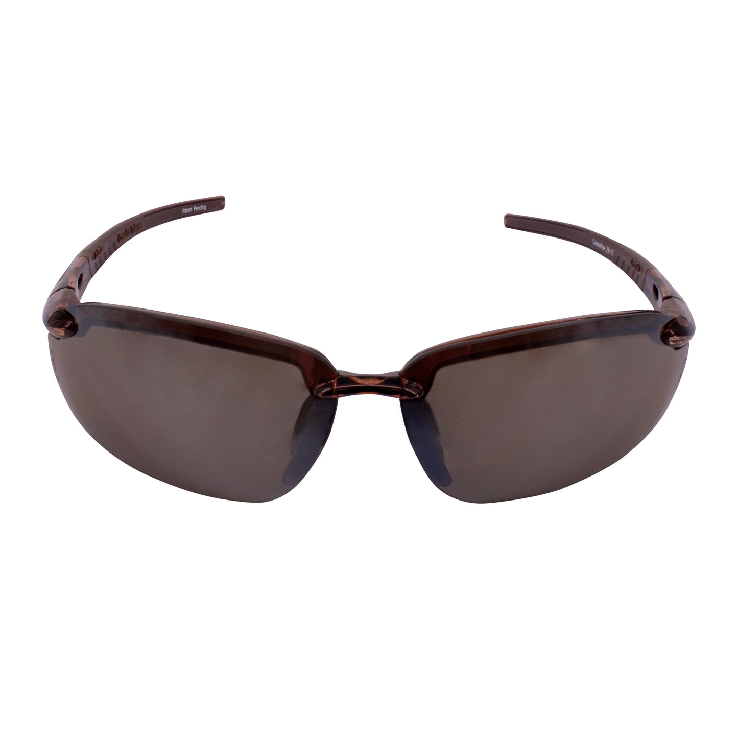 ES5 Premium Safety Eyewear - Crystal Brown Frame - Polarized Brown Lens