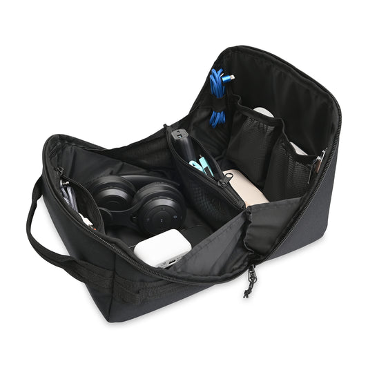 Black Newton Fold Out Tech Organizer