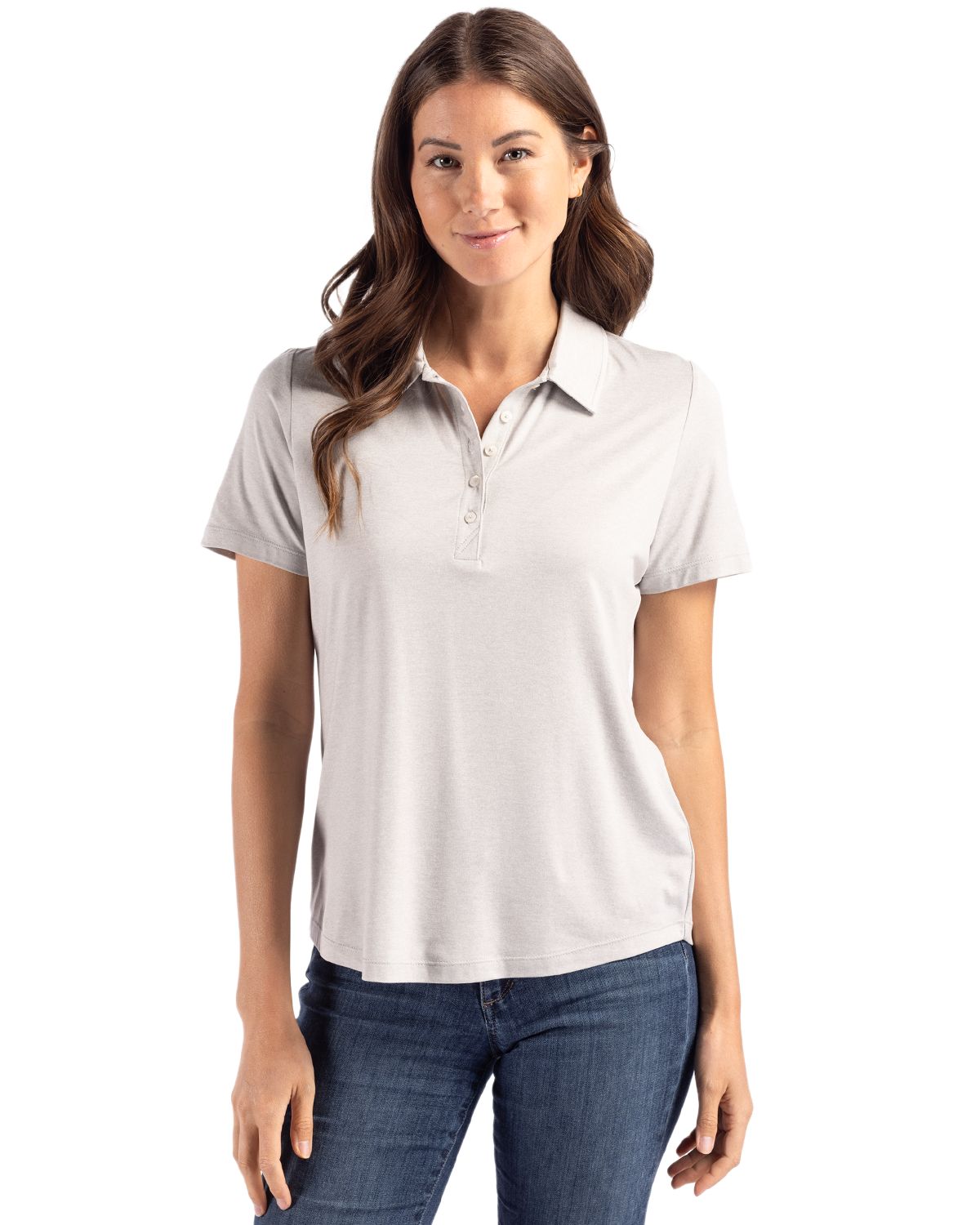 Concrete Cutter & Buck Coastline Epic Comfort Recycled Womens Polo - XS