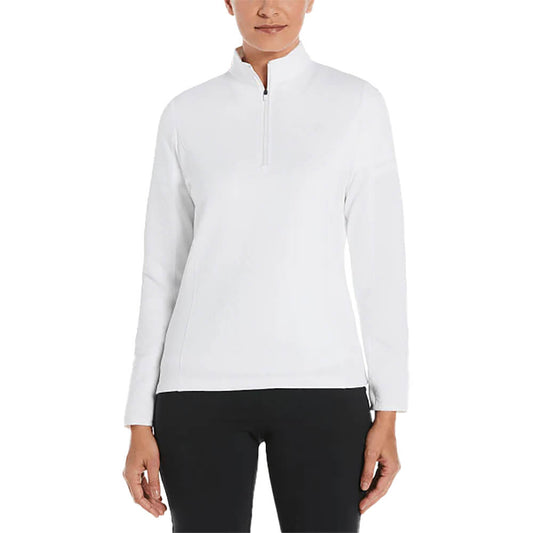 Callaway Diamond Quilted Fleece 1/4-Zip Ladies Pullover