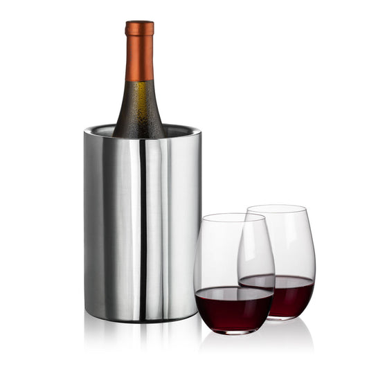 Jacobs Wine Cooler & Laurent Stemless Wine