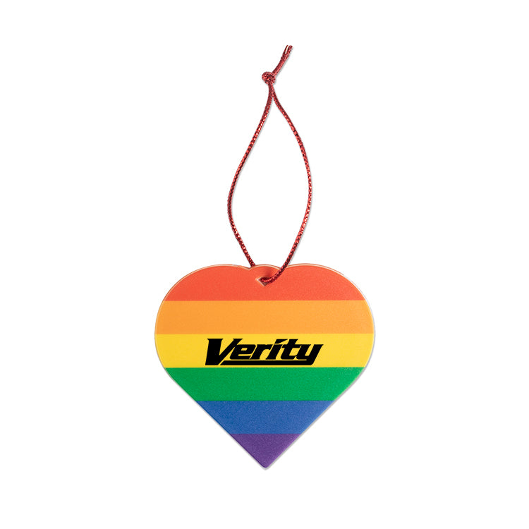 Rainbow Heart Pride Ornament