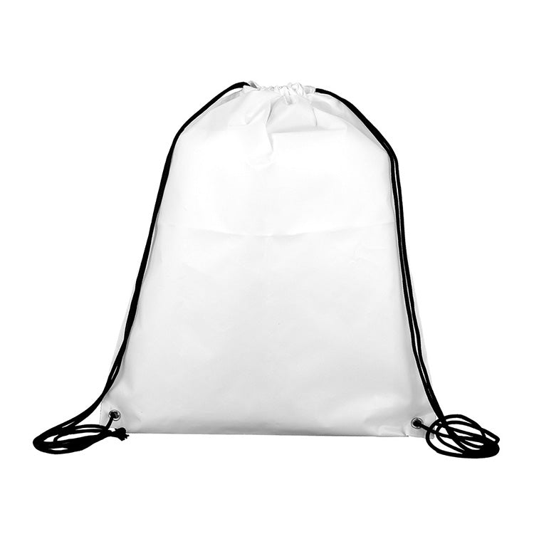 "MONVISO" 15" W x 18" H Recycled RPET Full Color Import 210D RPET Drawstring Cinch Pack Backpack