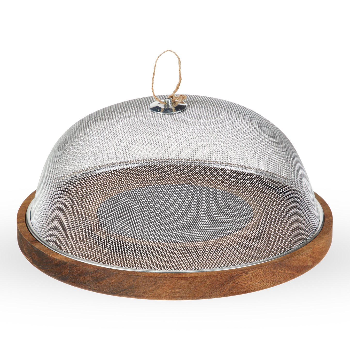 Twine Living® Modern Manor Slate & Acacia Cheese Board Dome