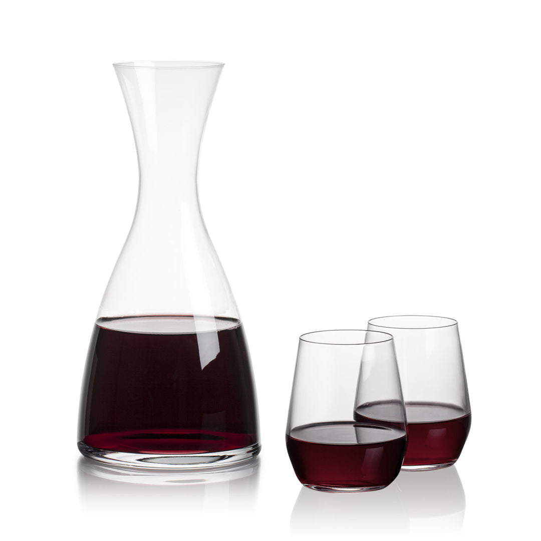 Barham Carafe & Germain Stemless Wine