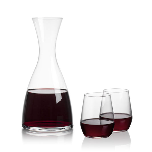 Barham Carafe & Germain Stemless Wine