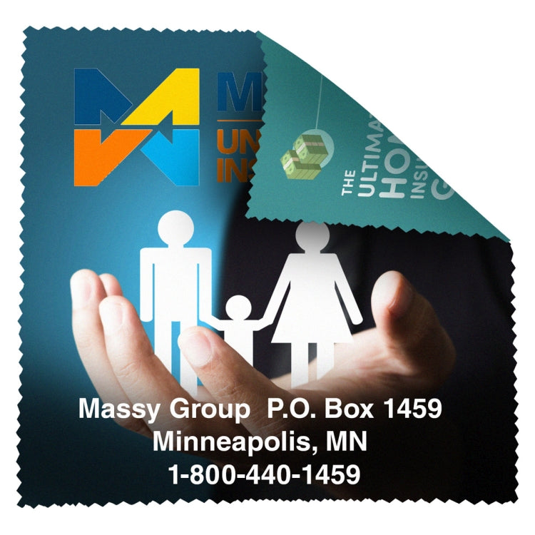 8" X 8" - "HAVASU XL" 2 Sided Full Color - Import Air Ship Microfiber Cloth & Screen Cleaner