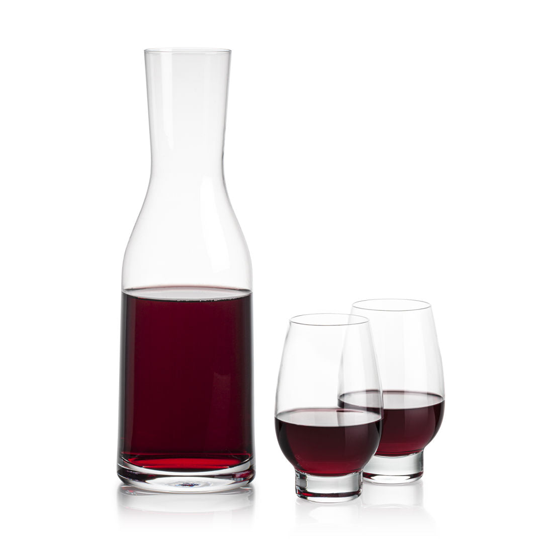 Caldmore Carafe & Glenarden Footed Wine