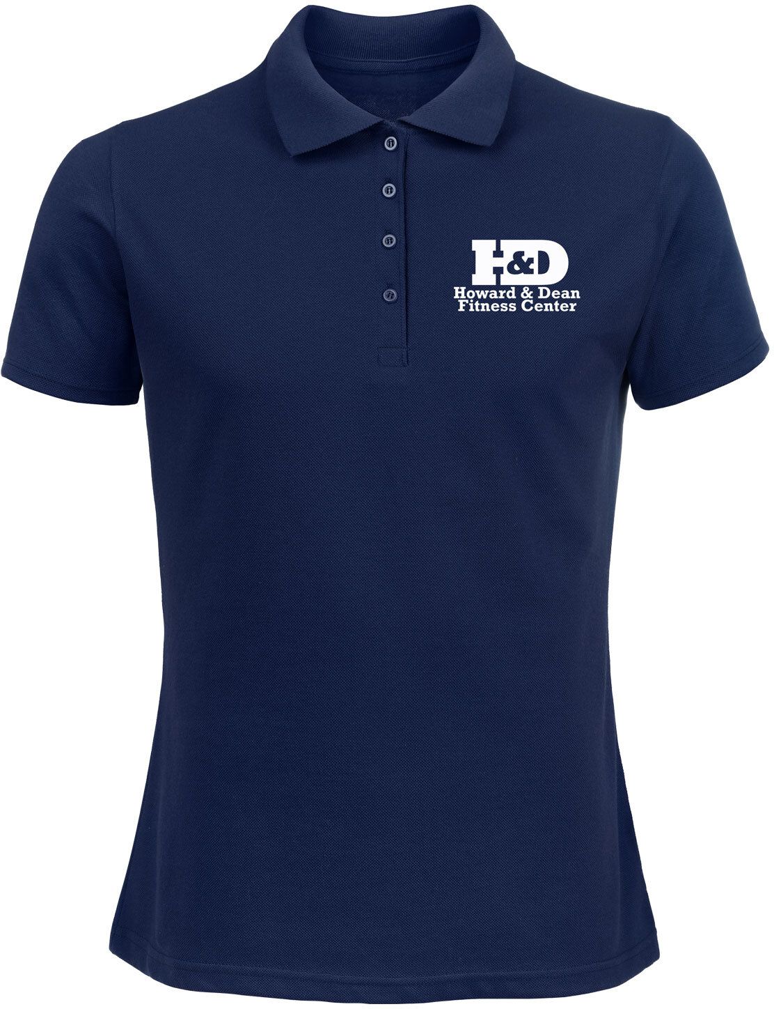 SCREEN PRINTED LADIES 50/50 POLO SHIRT