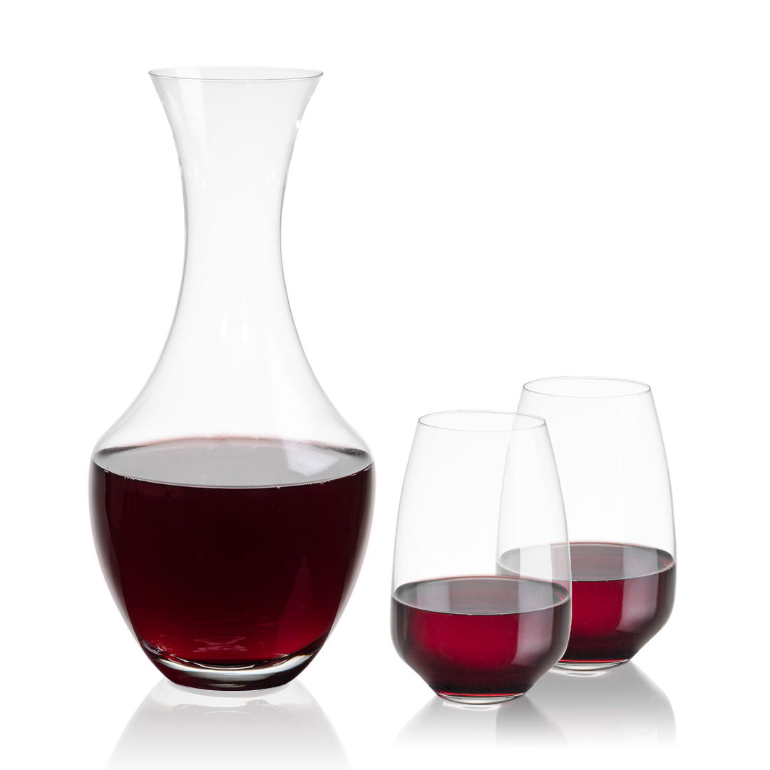 Oldham Carafe & Oldham Stemless Wine