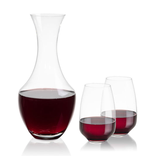 Oldham Carafe & Oldham Stemless Wine