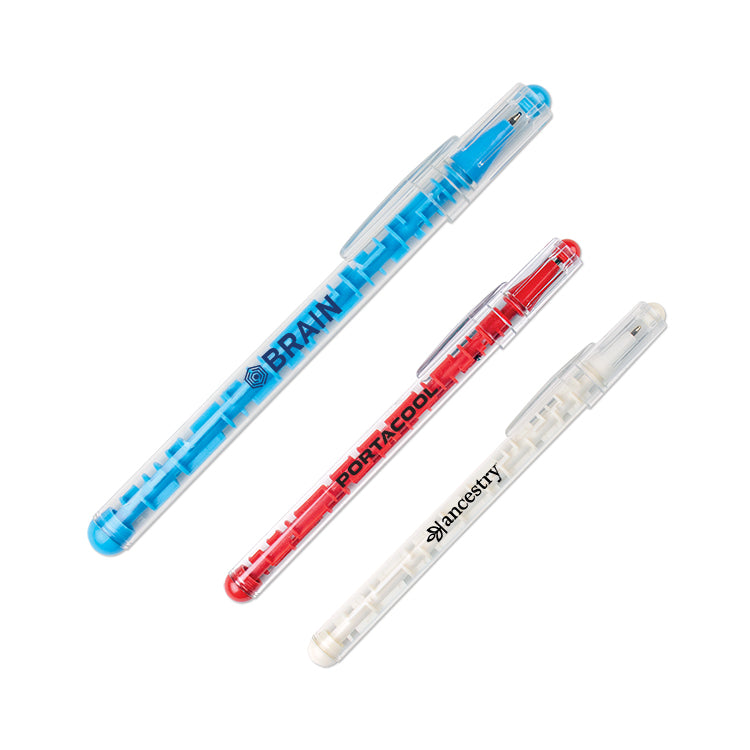 Blue Maze Pen with Cap
