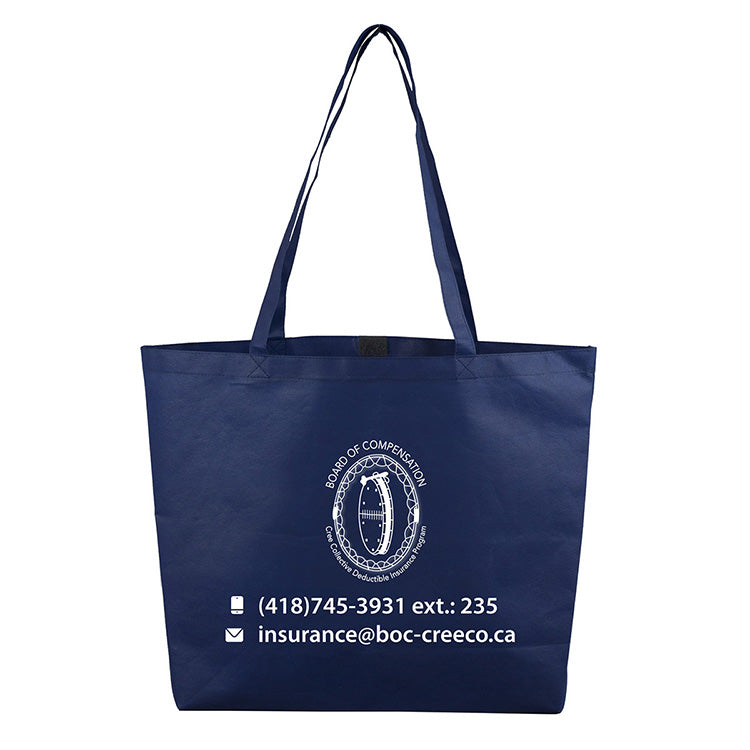21"W x 15"H x 5" Gusset - "CAROLINA" Large Shopping and Beach Tote Bag