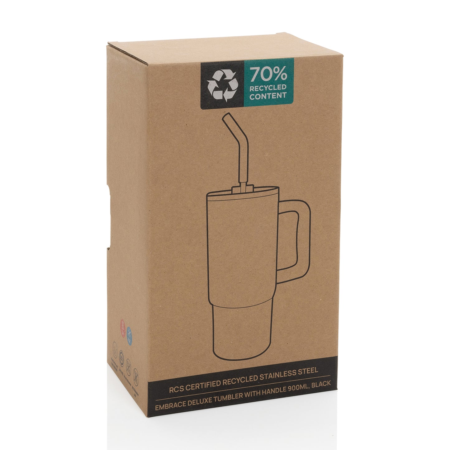 Embrace Deluxe RCS Recycled Stainless Steel Tumbler 900ml