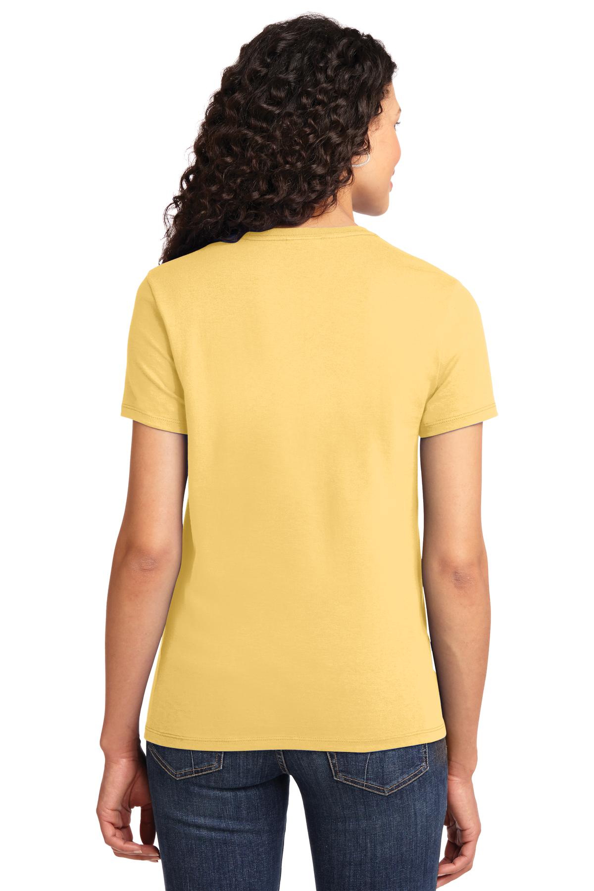 Daffodil Yelow Port & Company Women's Essential Tee. LPC61