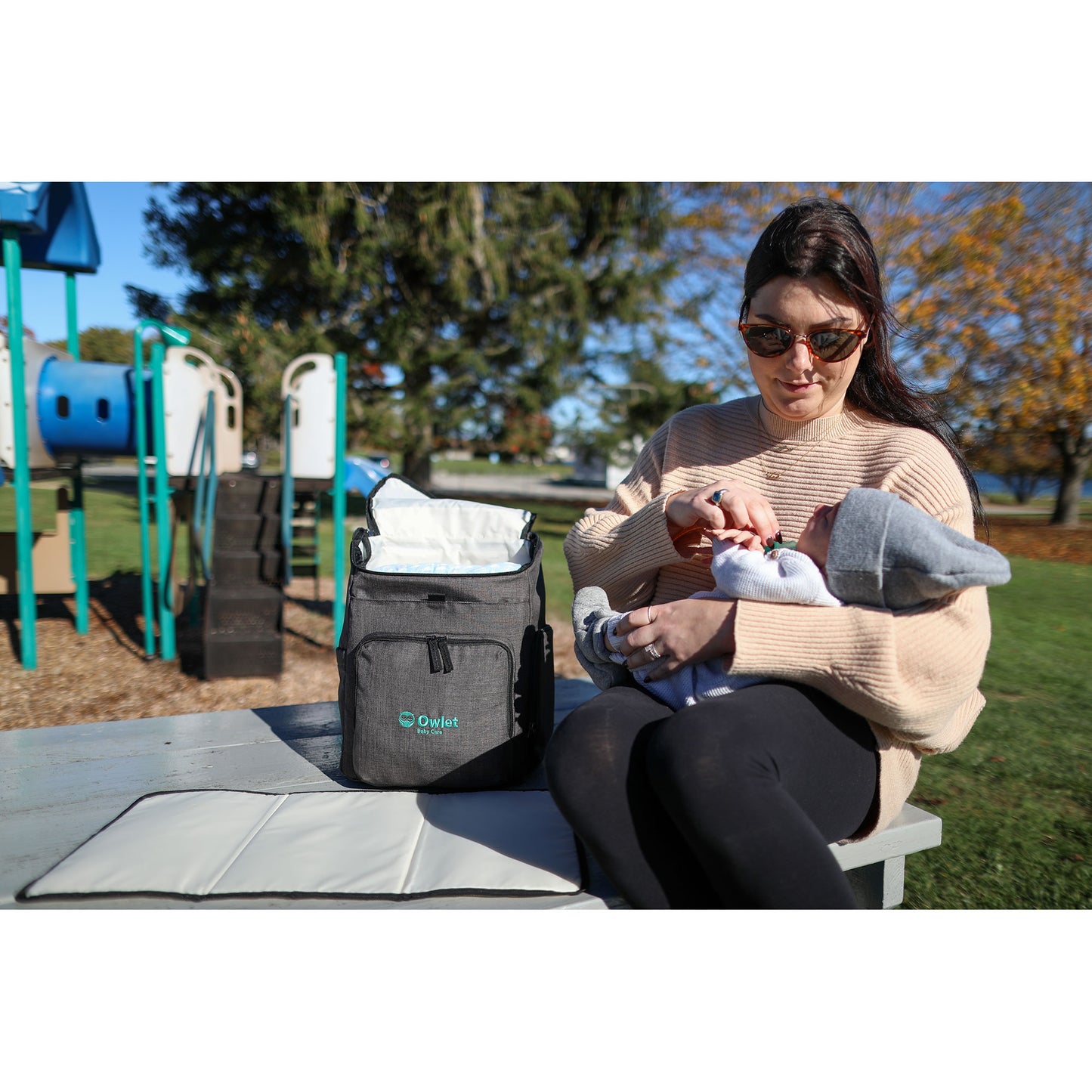 Charcoal Heather Reagan Diaper Backpack