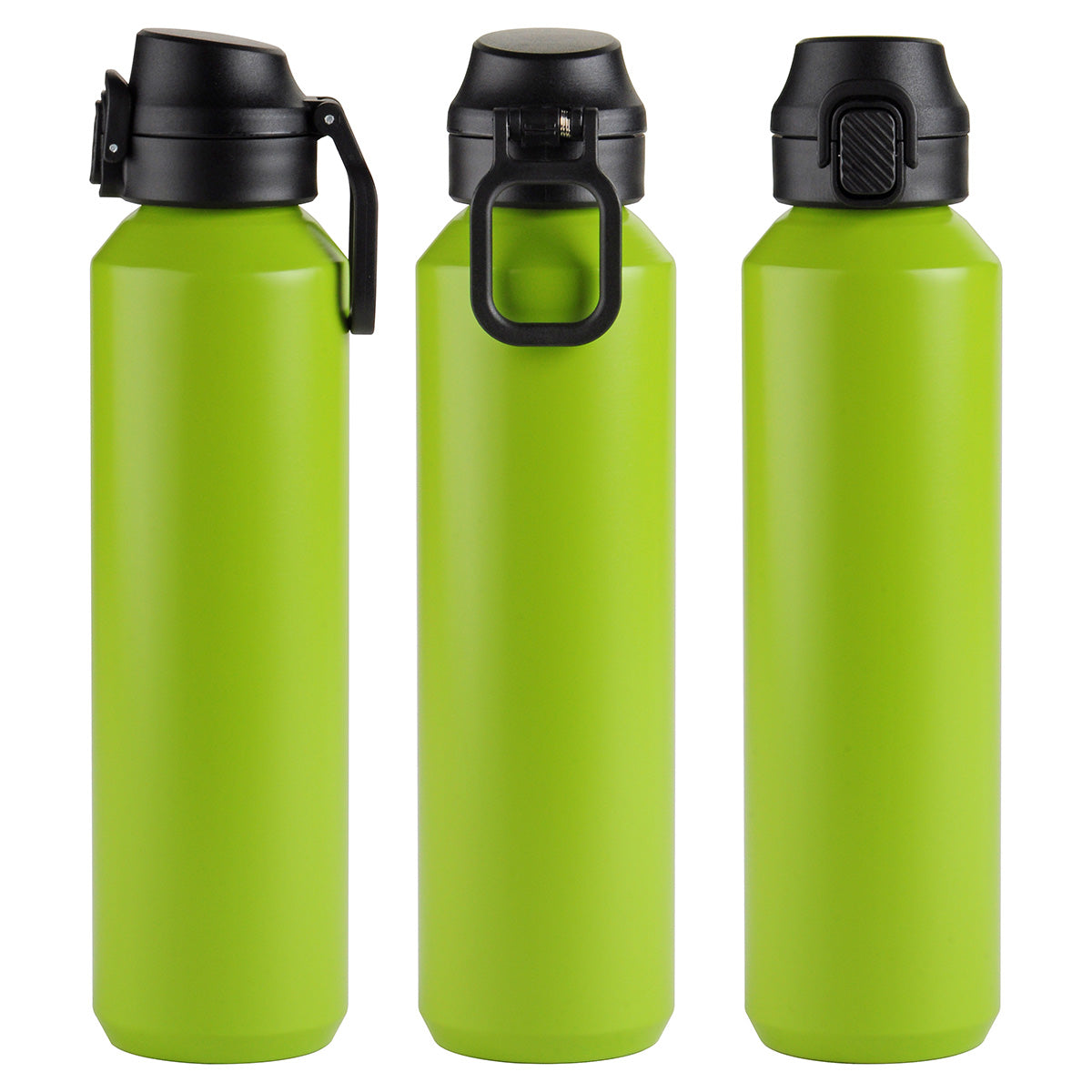 Nexus 27 oz Recycled Aluminum Bottle with Flip-Top Lid and Carabiner