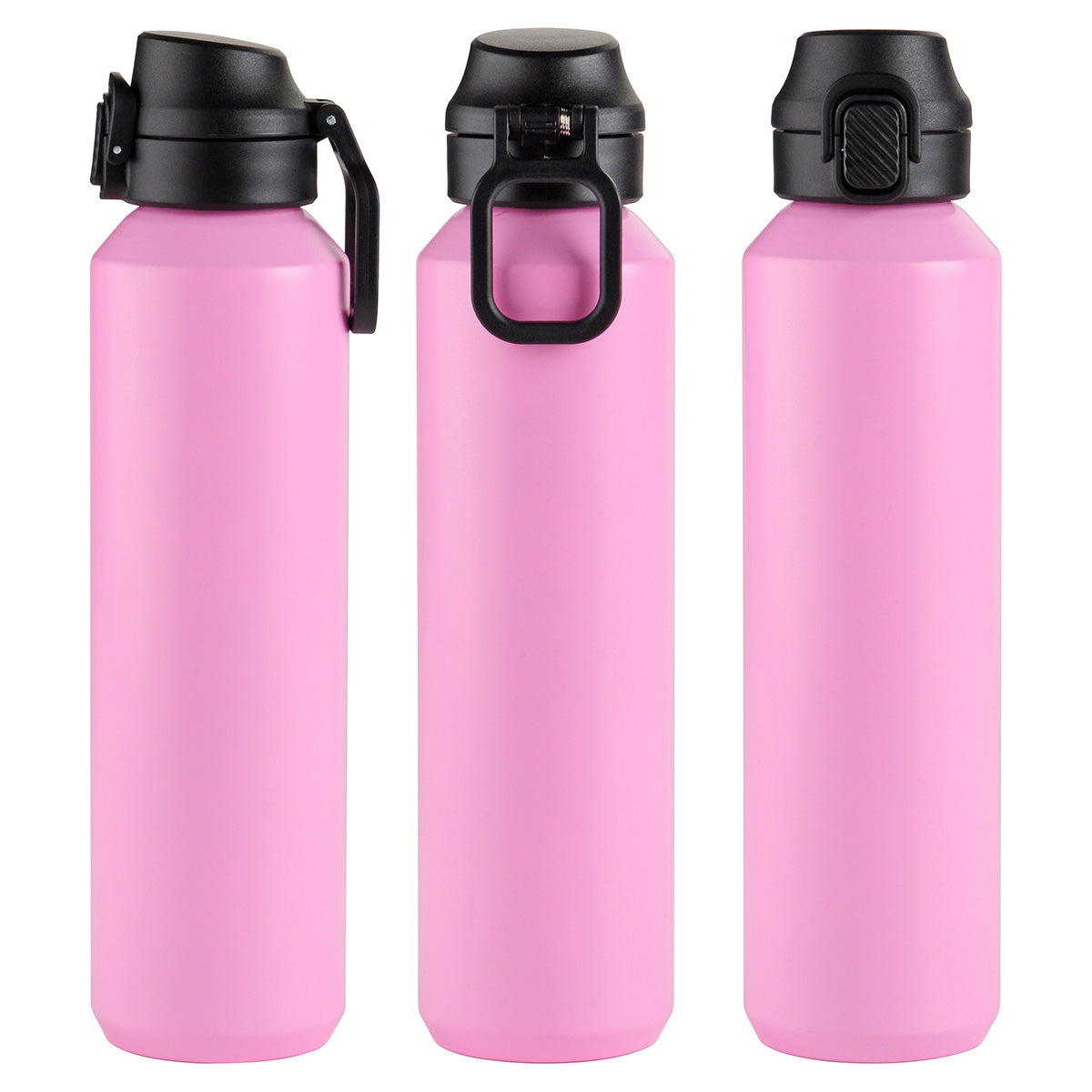 Nexus 27 oz Recycled Aluminum Bottle with Flip-Top Lid and Carabiner