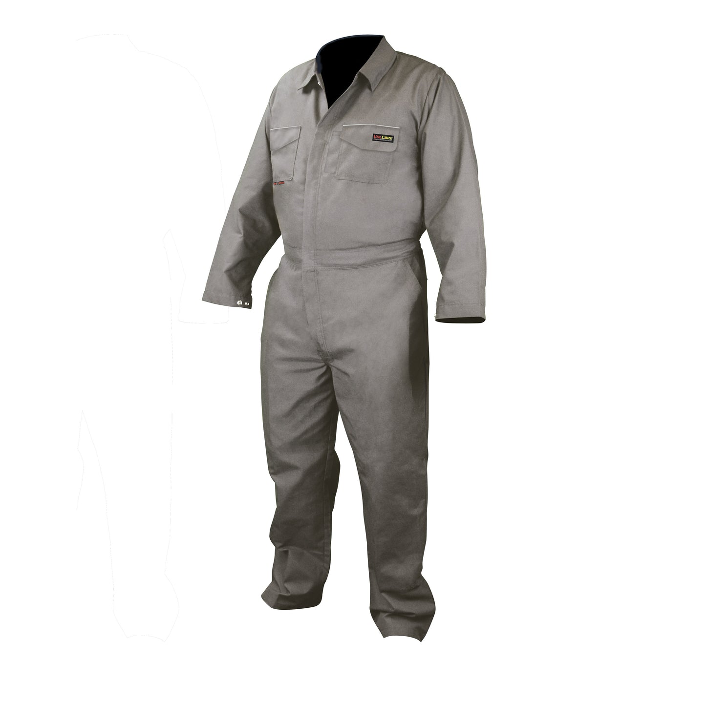 FRCA-001 VolCore® Cotton/Nylon FR Coverall - Khaki - Size XL