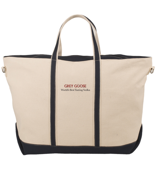 Natural / Black Sailway XL Tote Bag
