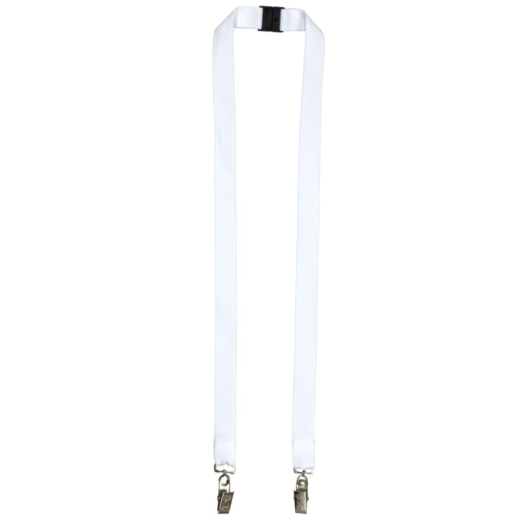 "RICARDO" 3/4" Dual Attachment Polyester Silkscreen Lanyard with FREE Breakaway Safety Release