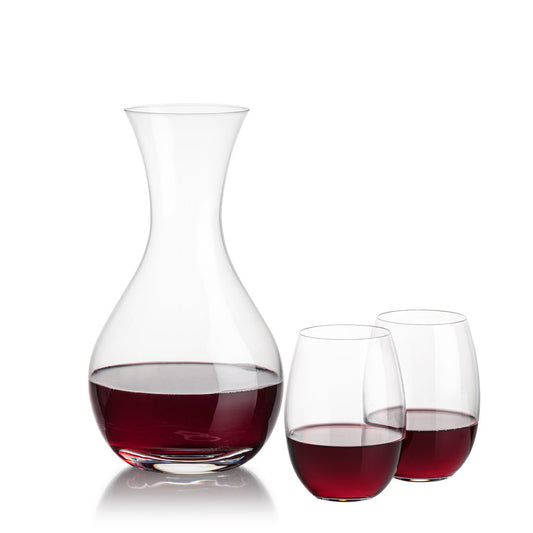 Adelita Carafe & Carlita Stemless Wine