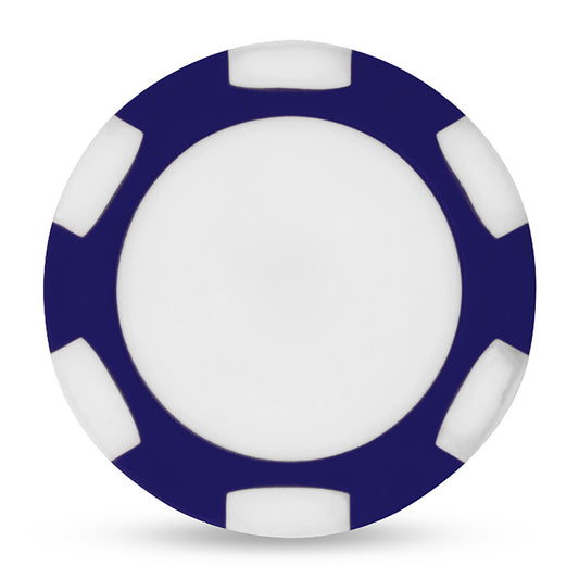 Navy/White Ahead Poker Chip with Ball Marker