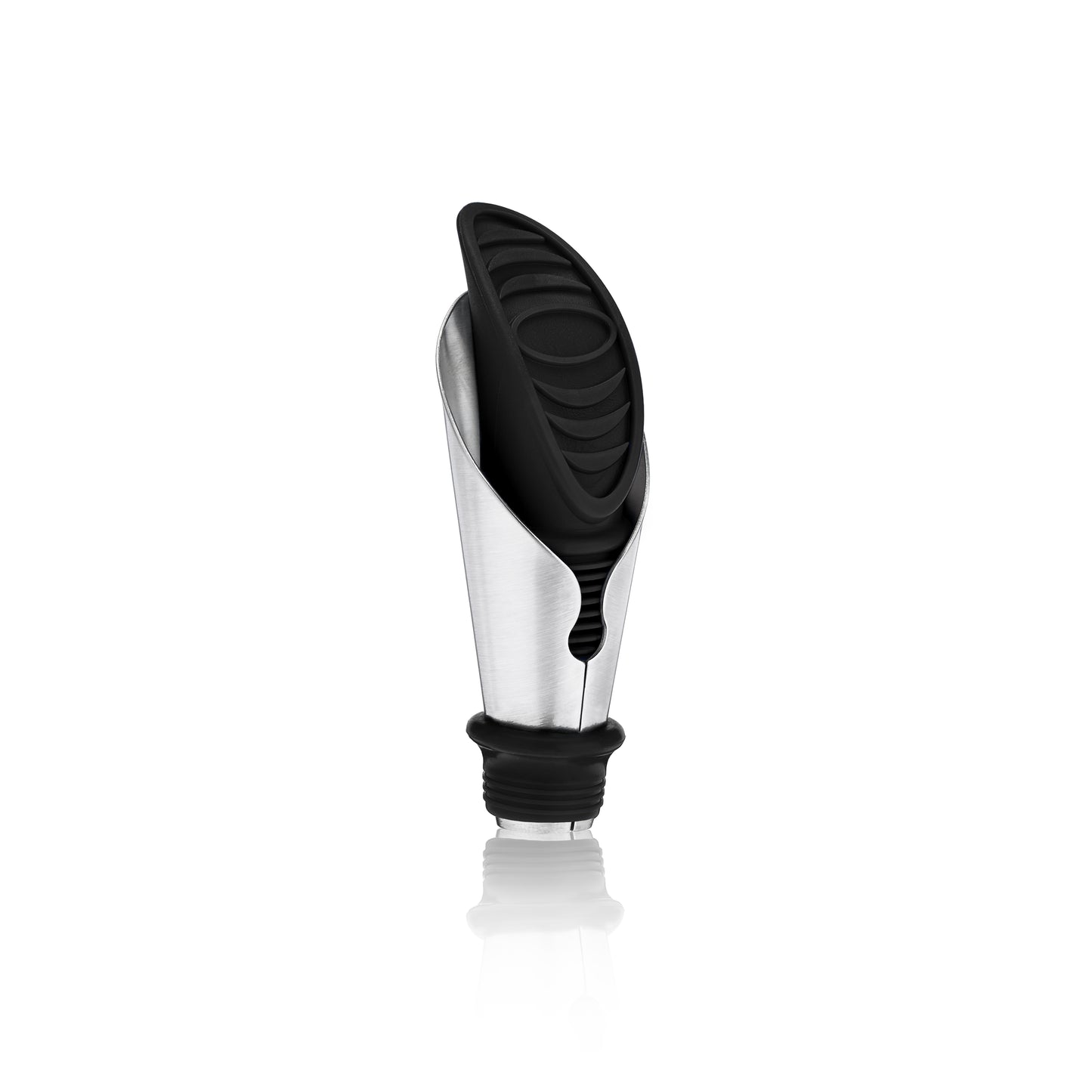 True® Duo Bottle Stopper And Pour Spout in Black