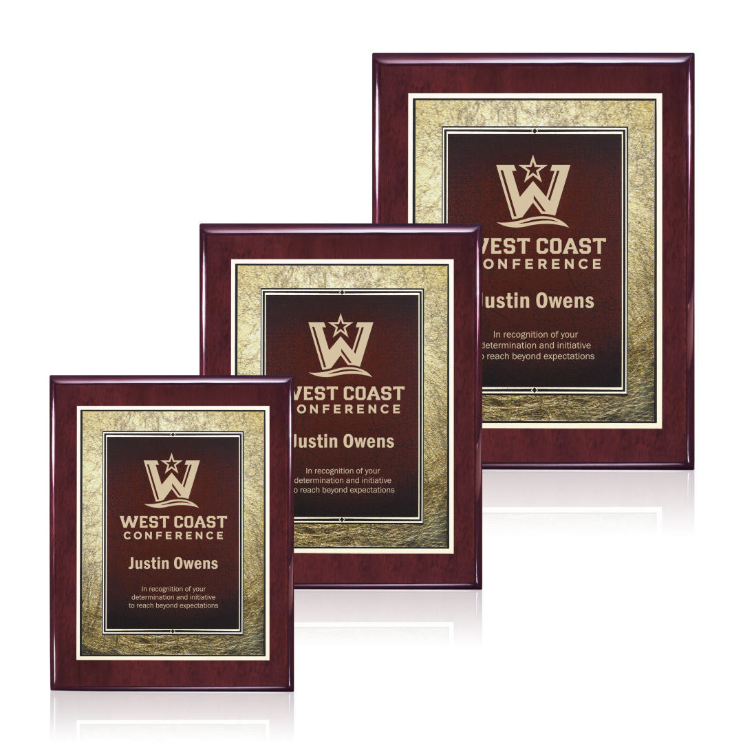 Oakleigh/Tamara Plaque - Rosewood/Burgundy