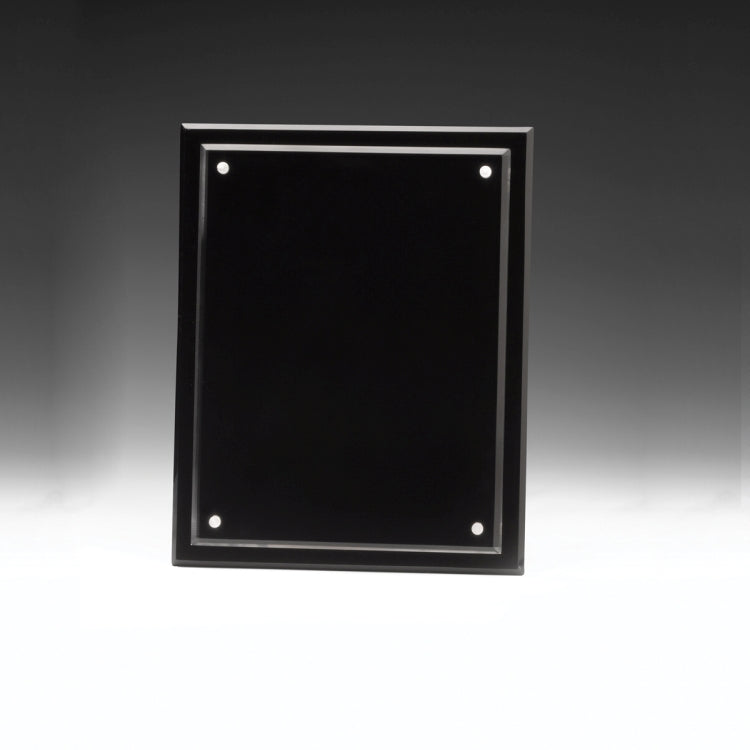 Magnetic Certificate Holder - Clear on Black - 8 1/2" x 11" Insert
