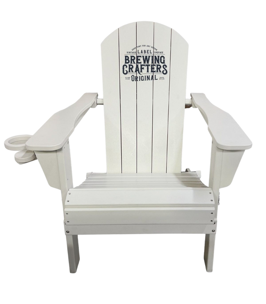 Black Resin Folding Adirondack Chair