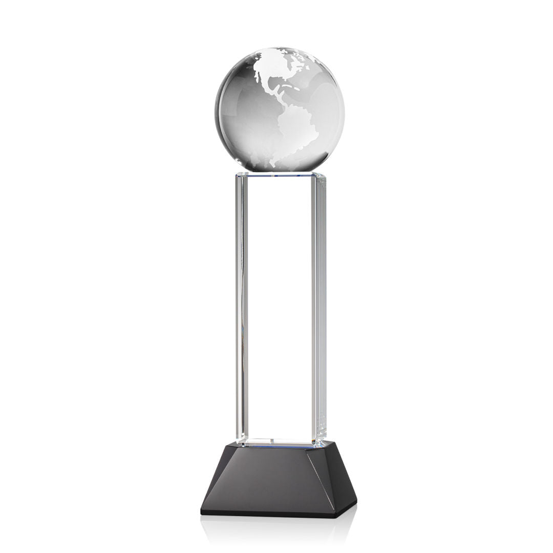 Globe Award on Stowe Base - Black