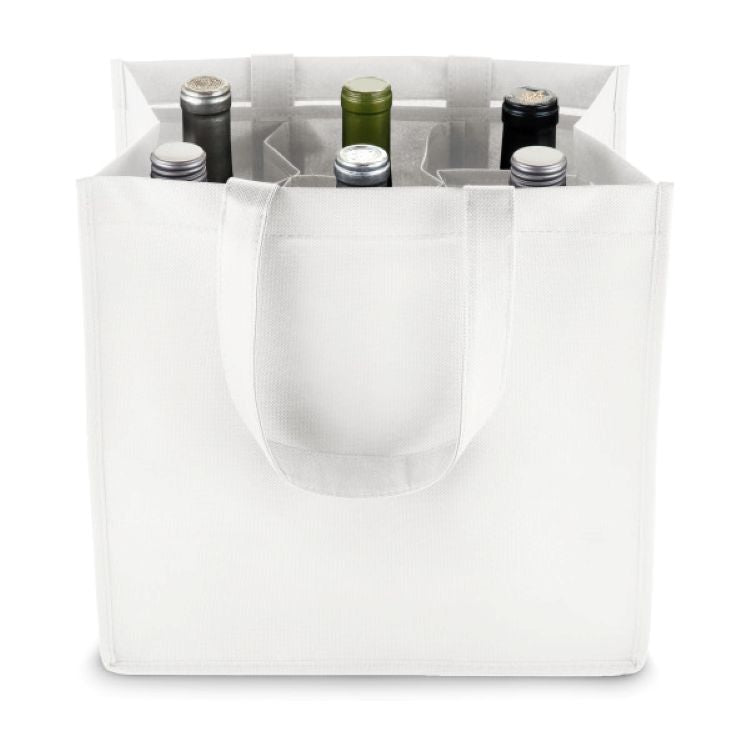 True® 6 Bottle Non-Woven Wine Tote