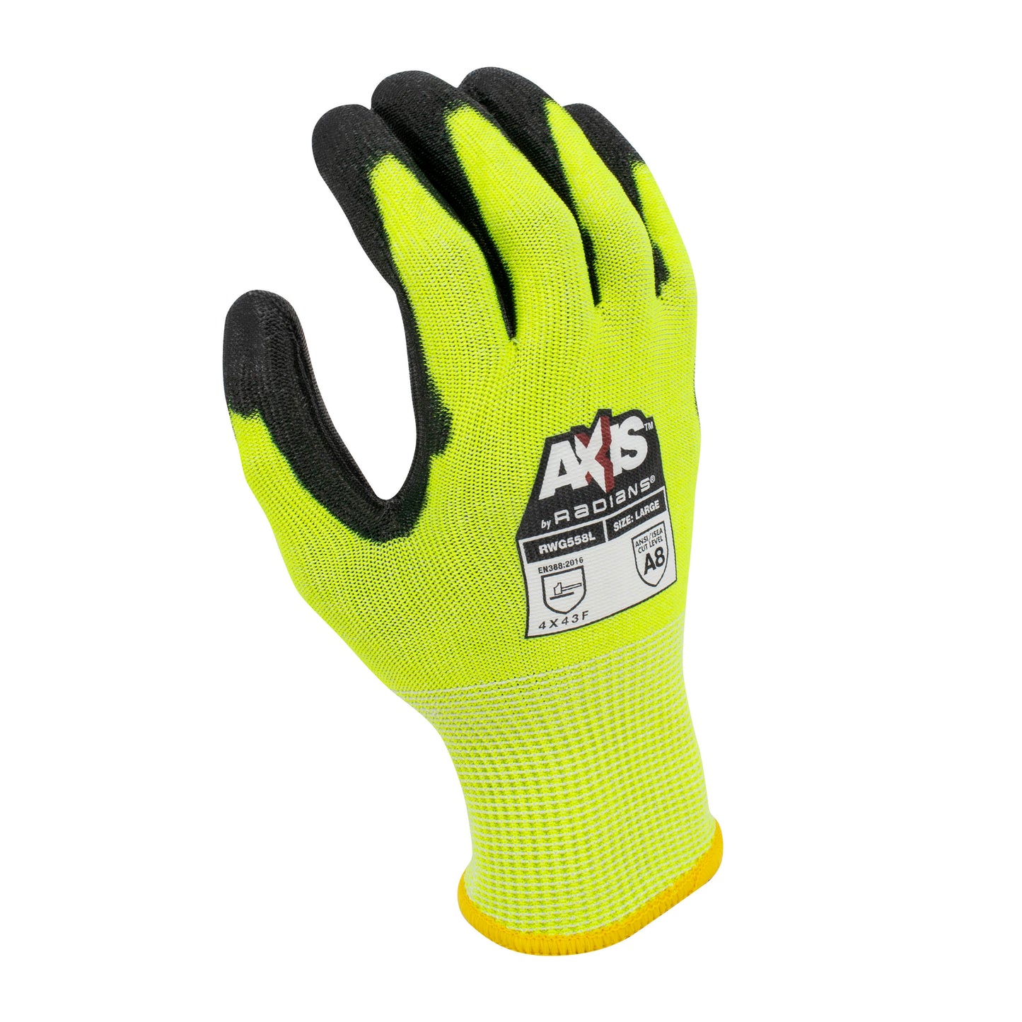 RWG558 AXIS™ Cut Protection Level A7 PU Coated Glove - Size L