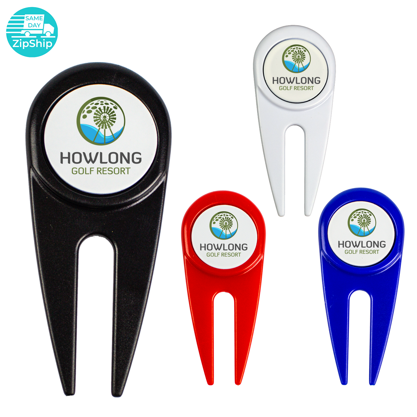 Black Divot Tool with Magnetic Ball Marker