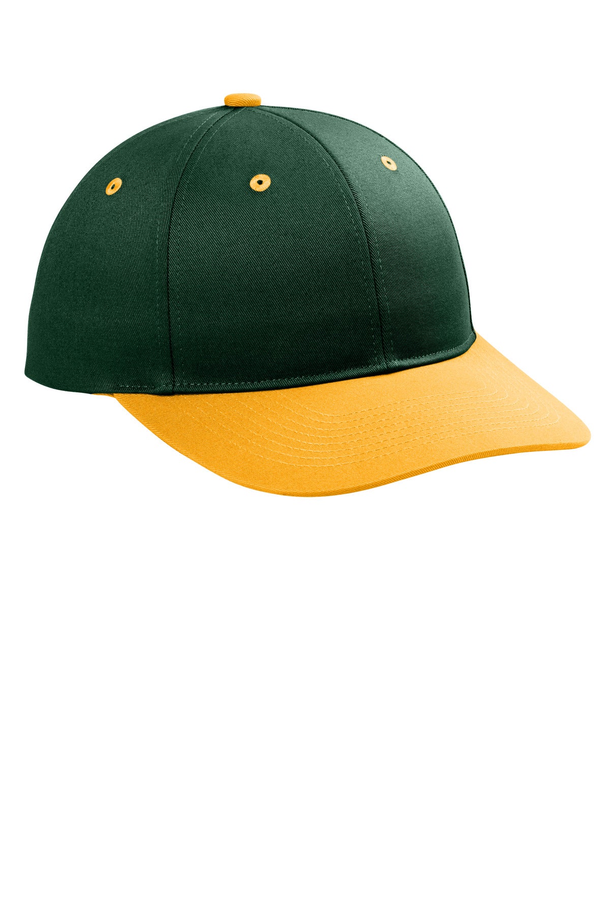 DkGrn/Gold Port Authority Snapback Cap C118