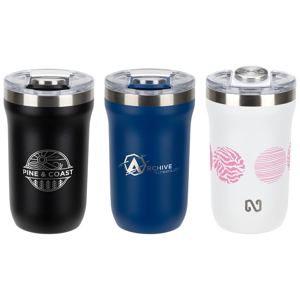 Black NAYAD® Wai 12 oz Double-Wall Tumbler